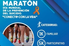 Realizan una maratón por el Día Mundial de Prevención del Suicidio