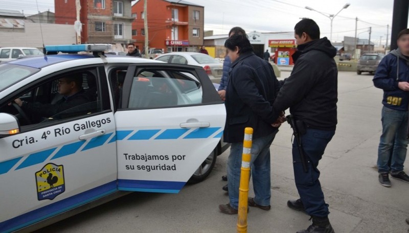 Momento en que el condenado es detenido por el personal de la DDI. 