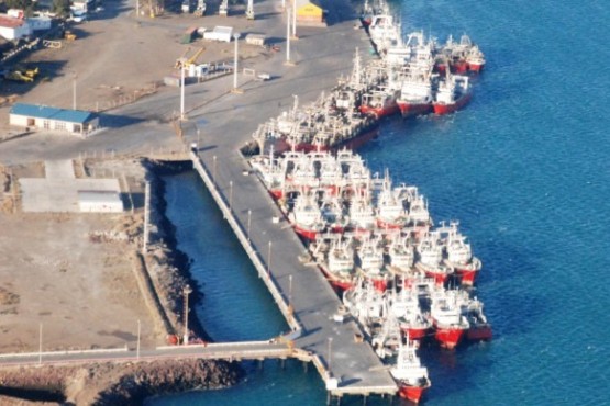 El puerto se ubica sobre la margen norte de la desembocadura del río Deseado. (Archivo). 