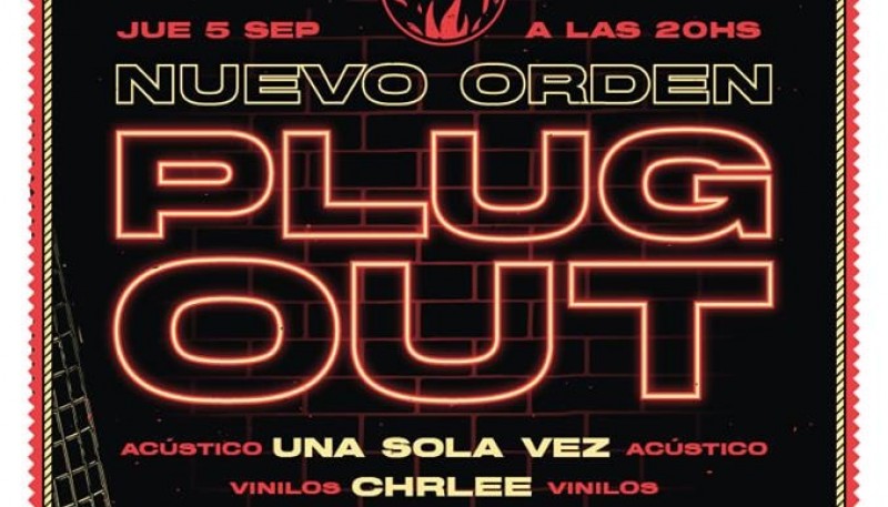 Nuevo Orden Plug Out este jueves en Río Gallegos. 