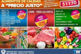 Municipio lanzó un programa de Canastas Alimenticias a “Precios Justos” 