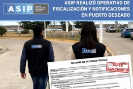 ASIP realizó operativo de fiscalización y notificaciones 