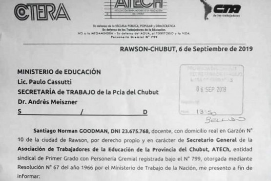 Se resolvió extender la medida de fuerza desde el lunes 9 y hasta el sábado 14 de septiembre.