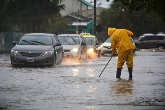 Las lluvias constantes complican muchas sectores en Río Gallegos (Foto archivo)