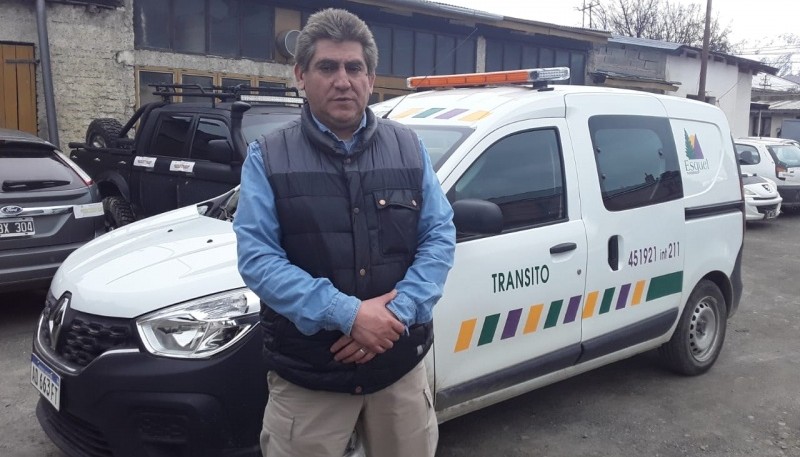 Carlos Carrasco, coordinador del departamento de Tránsito Municipal de Esquel.
