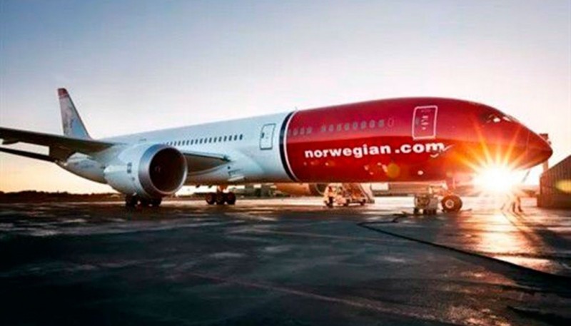 Avión de la empresa Norwegian. 