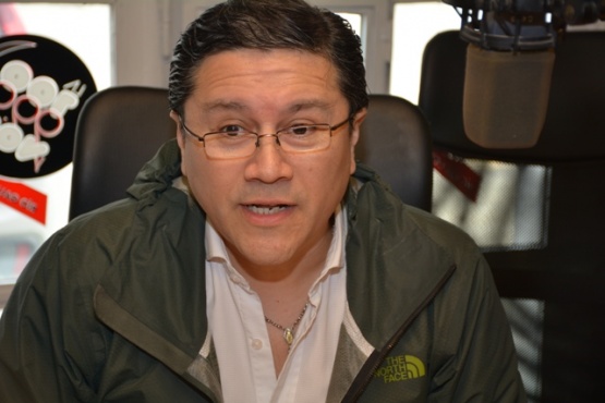 Jorge Cruz en los estudios de Tiempo FM. 