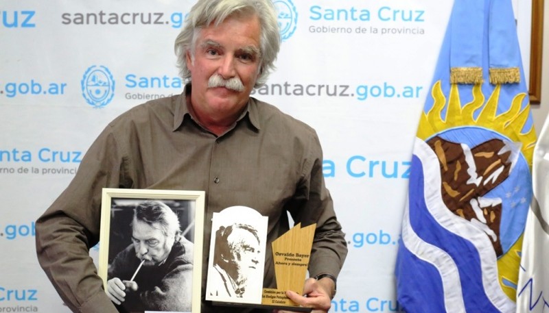 Esteban Bayer, ayer en la Mesa de Huelgas Patagónicas. (Foto: C. González). 