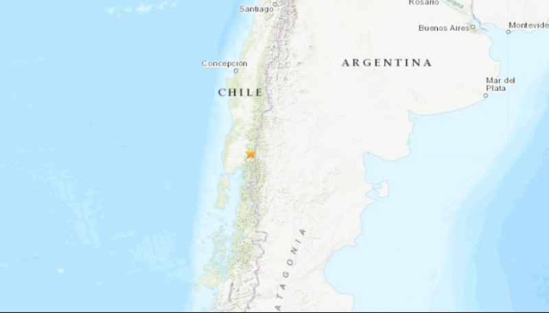 Sismo en Chile afectó a la Patagonia. 