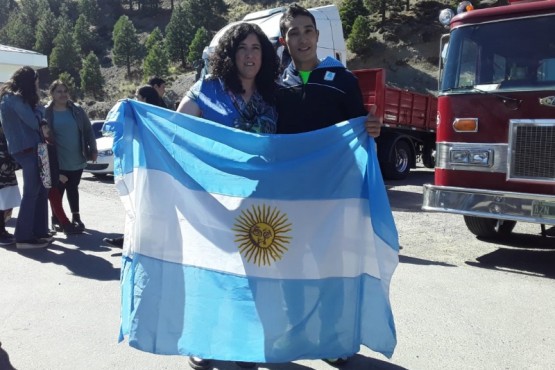 Gran caravana para recibir a Arbe tras su clasificación a Tokio 2020