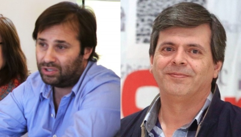 Daniel Roquel y Fabián Leguizamón. Hoy ediles y candidatos a Intendentes.