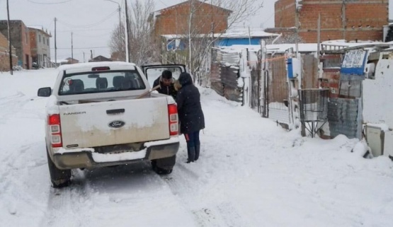 Asistencia a una de las vecinas. S