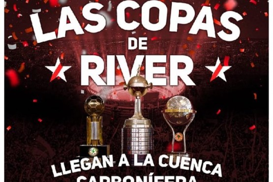 Las copas de River llegarán a la Cuenca Carbonífera. 