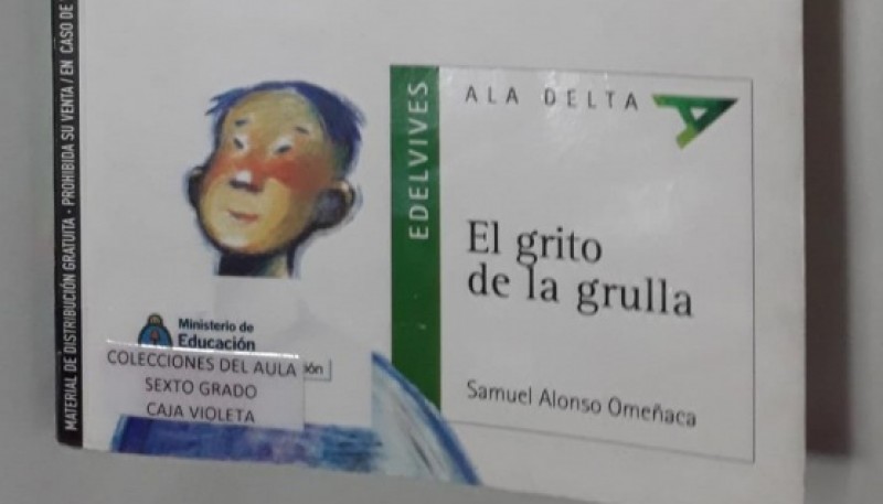 El libro de la grulla que leen los chicos de sexto grado. 