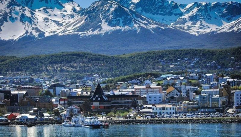 La temperatura en Ushuaia.