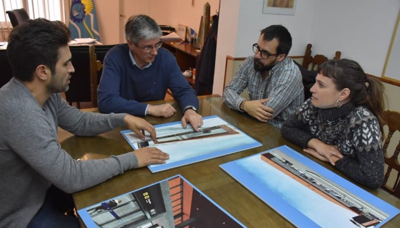 Obra del aeropuerto de Esquel. 