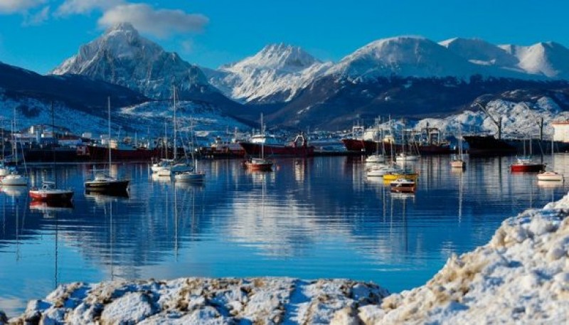 La temperatura en Ushuaia.