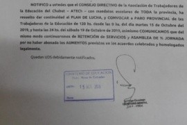 Docentes ratificaron el paro por 120 horas