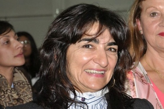 La candidata a intendente de Río Turbio, Nancy Hernández. 