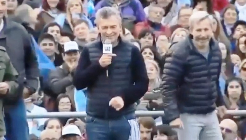 El Presidente Macri en Paraná (captura de video).