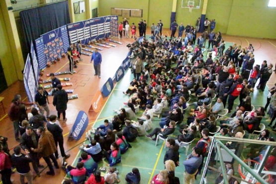 El gimnasio estuvo colmado de niños.