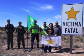 Se colocó la primera estrella amarilla en una Ruta de Chubut 