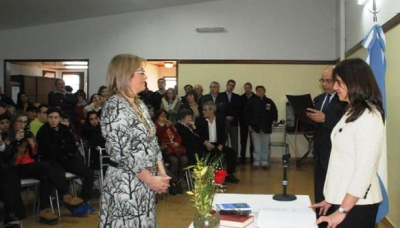 Claudia Cano, cuando juró como jueza en lo Civil en 2014.