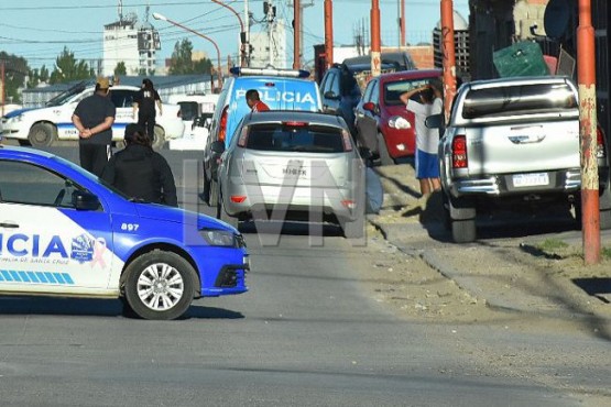 Policía realizó las pericias. 