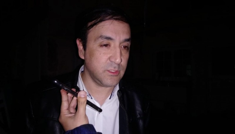 Pablo Grasso en el móvil de Tiempo FM.