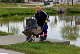 Realizaron tareas de limpieza en la Laguna de los Patos