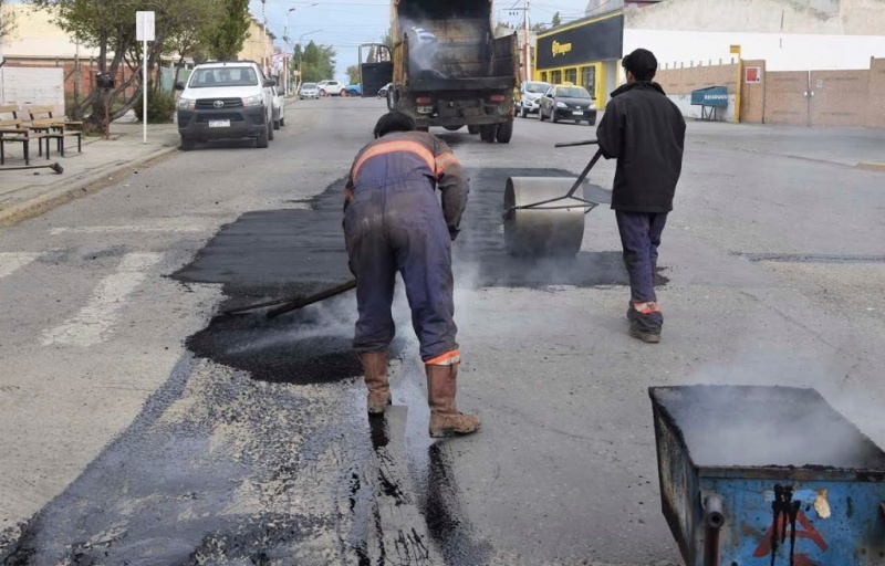 Trabajos realizados en la calle.