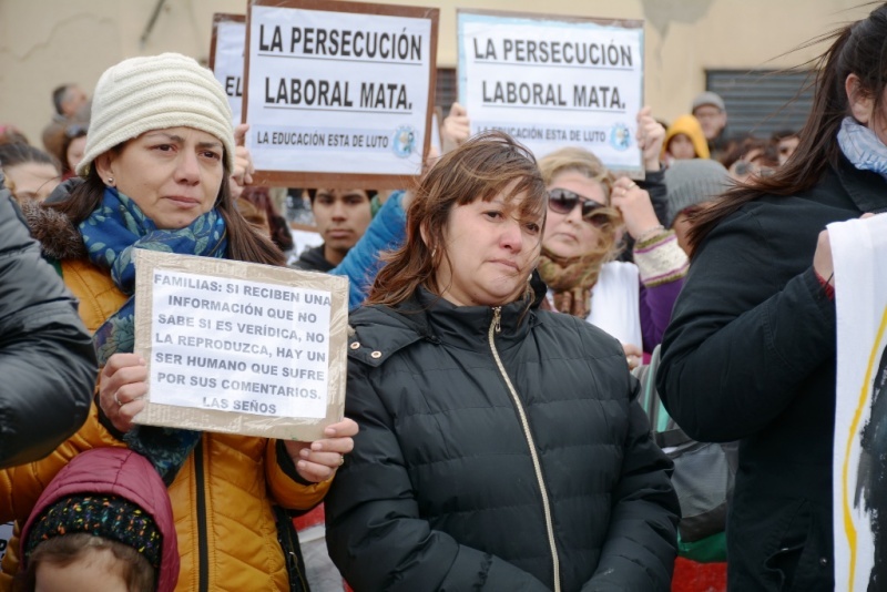 Uno de los tantos carteles que se pudieron ver (Fotos.C.Robledo).