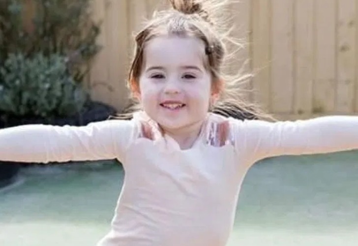 La niña de 3 años fallecida. Imagen: Gentileza The Sun
