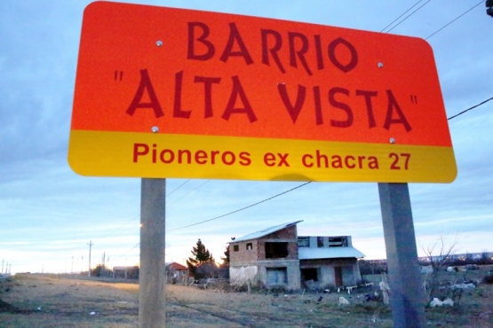 Ingreso al barrio Alta Vista