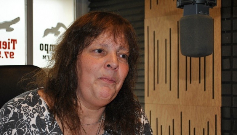 María Sanz en Tiempo FM (Foto J.C.C.)