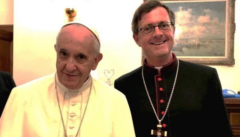 El Papa Francisco y García Cuerva. (Archivo)