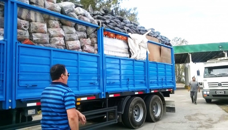 Las hortalizas y los huevos fueron decomisados cerca de Bahía Blanca. 