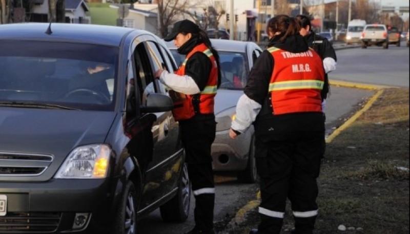 Los controles de tránsito municipal en Río Gallegos. 