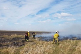 El incendio de campo registrado en Sarmiento fue controlado