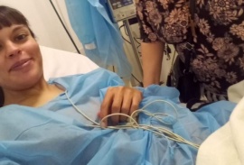 Nadia entró al Quirófano para el trasplante bipulmonar