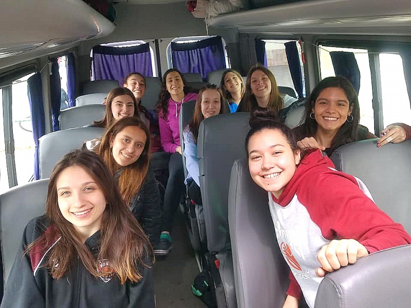 Las chicas en viaje.