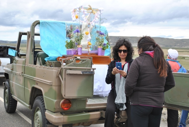 Se vivió la 39 peregrinación a la virgen de Güer Aike. (Fotos Juan Cruz Cattaneo).