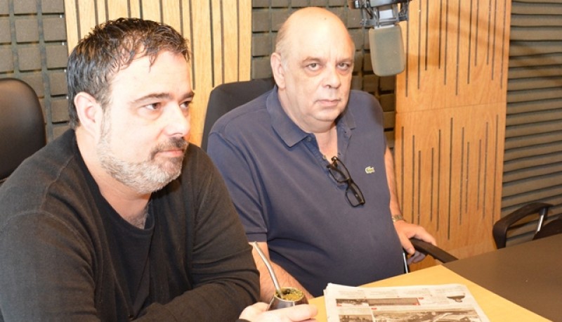 Giubetich y Caminiti en Tiempo FM (Foto C.Robledo)