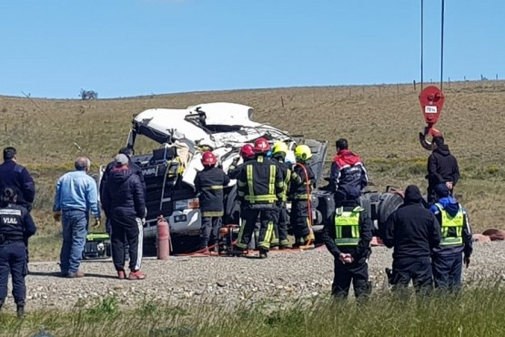 Bomberos y la policía trabajó en el lugar (Foto AB)