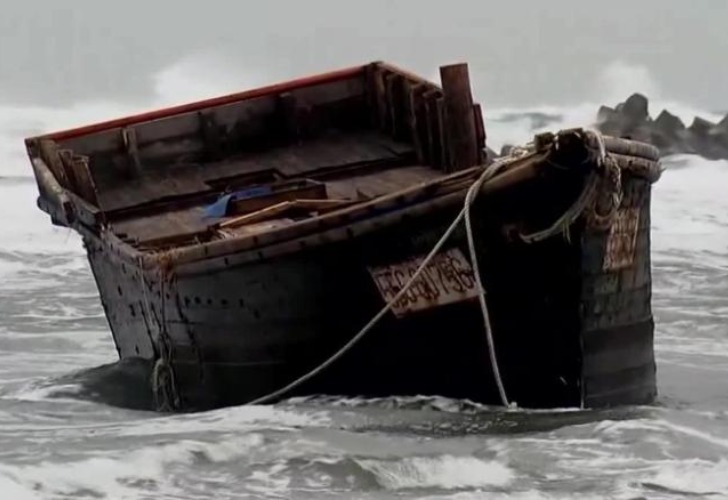 Los investigadores creen que el barco provino de Corea del Norte. Foto: Gentileza CNN