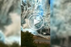 Glaciar Perito Moreno: video del derrumbe del puente