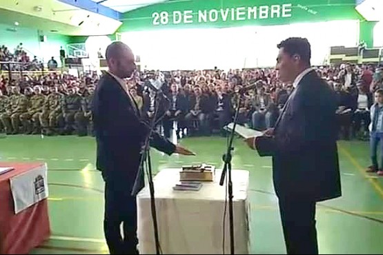  Lavié cuando juró como concejal. 