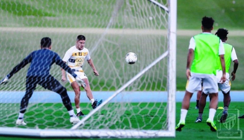 El “Colo” en uno de los entrenamientos.