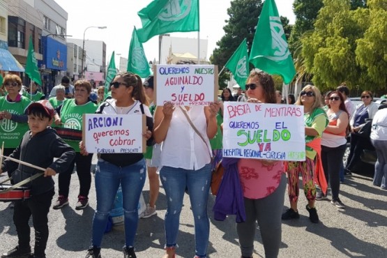 Trabajadores en las calles.