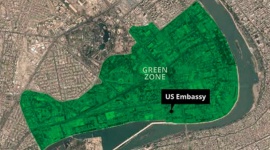 Dos cohetes impactaron en la zona verde de Bagdad